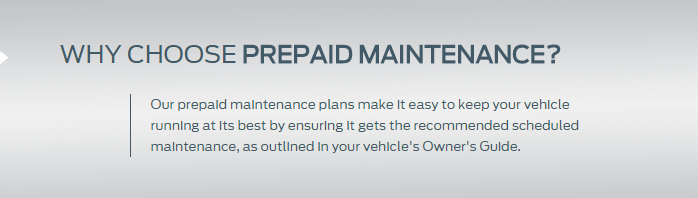 Ford prepaid maintenance plan worth it #7