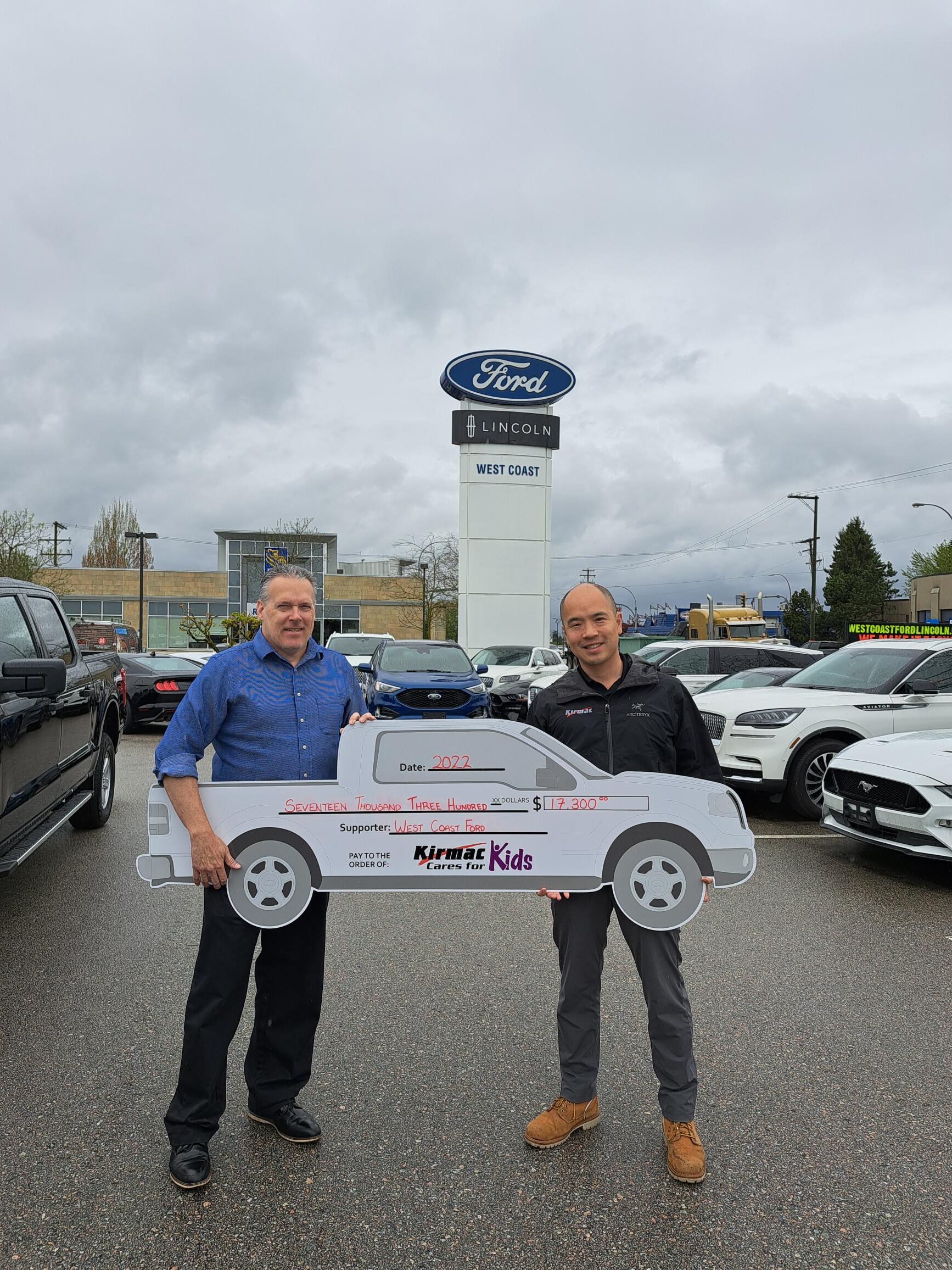Kirmac Cares for Kids West Coast Ford Lincoln